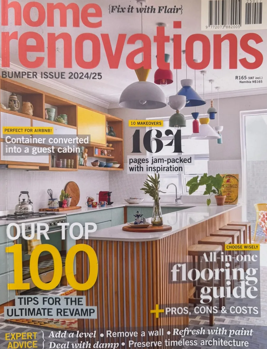 Home Renovations magazine cover — the Bumper Issue 2024/25 featuring Mink Interiors